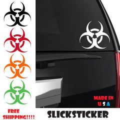 Biohazard Decal | Radioactive Sticker | Hazardous Waste | Die Cut Vinyl Decal