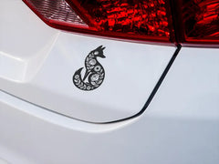 Floral Fox Vinyl Decal Die Cut Vinyl Decal