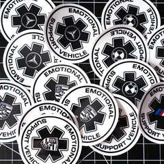 Emotional Support Vehicle "BMW" Decal Sticker Die Cut Vinyl Decal