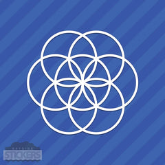 Seed Of Life Vinyl Decal Die Cut Vinyl Decal