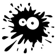 Set of blots funny car sticker vinyl decal white/black car auto stickers for car bumper window car decor Die Cut Vinyl Decal