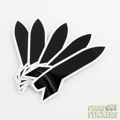 Black and White die cut Die Cut Vinyl Decal
