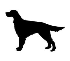 irish‑setter‑vinyl‑sticker black waterproof for cars trucks laptops