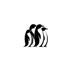 penguin bird vector logo penguin Die Cut Vinyl Decal