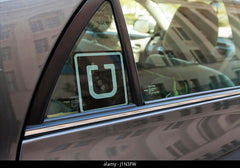 Uber sticker on car windowr Die Cut Vinyl Decal