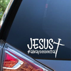 jesus-is-always-essential-vinyl-car-decal-die-cut-sticker