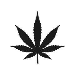 leaf symbol vinyl decal white die cut graphic sticker for vehicles windows and laptops