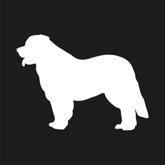 leonberger vinyl dog decal white die cut vinyl sticker for vehicles windows laptops