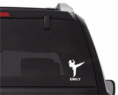 martial-arts-vinyl-decal size options for cars trucks laptops