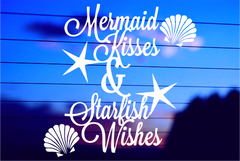 mermaid-kisses-starfish-wishes-vinyl-car-decal-die-cut-sticker