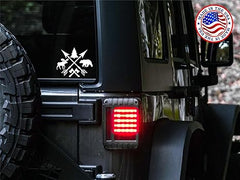 moose deer adventure vinyl decal white die cut wildlife sticker for vehicles and laptops