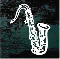 Musical Saxophone Decals | Die Cut Vinyl Decal