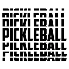 Pickleball Black Vintage Sticker Die Cut Vinyl Decal