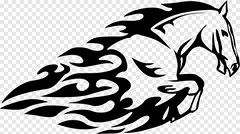 Horse logo, Horse Car Paper Decal Die Cut Vinyl Decal