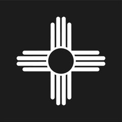 New Mexico Zia Symbol Die Cut Vinyl Decal
