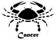 crab cancer Die Cut Vinyl Decal