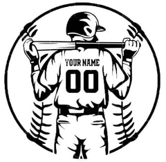 Baseball Softball Die Cut Vinyl Decal
