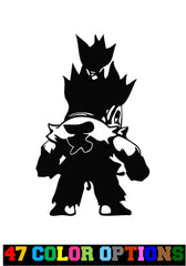 Street Fighter Akuma Die Cut Vinyl Decal