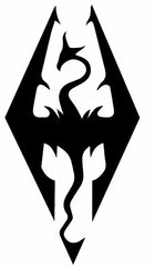 Skyrim Imperial video game Die Cut Vinyl Decal