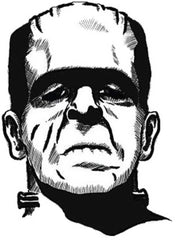 FRANKENSTEIN MONSTER BUMPER Die Cut Vinyl Decal