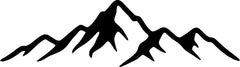 MOUNTAIN RANGE TREE SCENE LANDSCAPE Die Cut Vinyl Decal