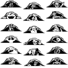 Monster Peeper Die Cut Vinyl Decal