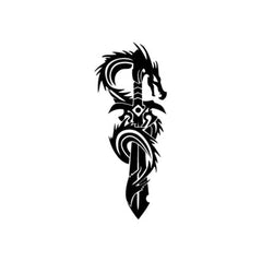 Sword Dragon Killer Die Cut Vinyl Decal
