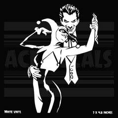 Joker and Harley Quinn Dance Die Cut Vinyl Decal