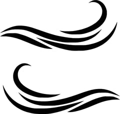 Waves Boat PWC RV Golf Cart Die Cut Vinyl Decal