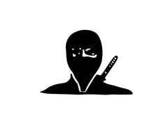 Ninja BLACK Die Cut Vinyl Decal