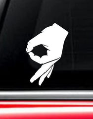 Below the Waist Die Cut Vinyl Decal