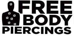 Free Body Piercing Die Cut Vinyl Decal