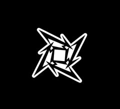 Ninja Star Die Cut Vinyl Decal