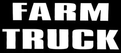Farm Truck Blackout Die Cut Vinyl Decal