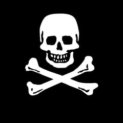 Skull and Bones Die Cut Vinyl Decal