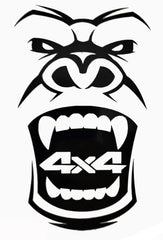 Decal Truck Car Window Gorilla Die Cut Vinyl Decal