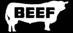 Beef Blackout Cattle Die Cut Vinyl Decal