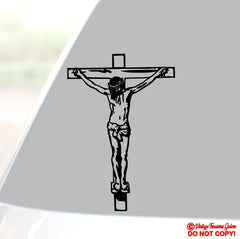 JESUS CHRIST CRUCIFIXION CRUCIFIX CHRISTIAN Die Cut Vinyl Decal