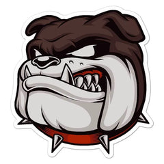 English Bulldog Head Sticker Decal For Windows, Cars, Trucks, Laptops, Etc.