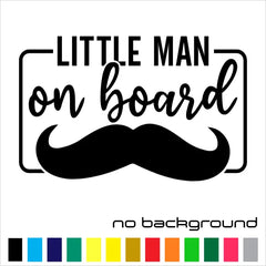 Little Man on Board Die Cut Vinyl Decal