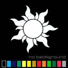Tangled Sun Sticker Die Cut Vinyl Decal
