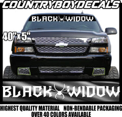 BLACK WIDOW 40" Vinyl Decal Sticker, Die Cut Vinyl Decal