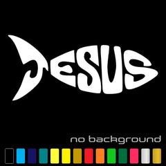 Jesus Fish Die Cut Vinyl Decal