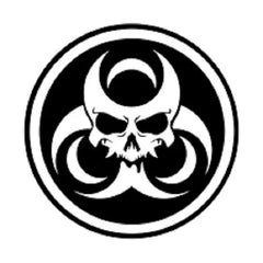 Biohazard Skull Die Cut Vinyl Decal