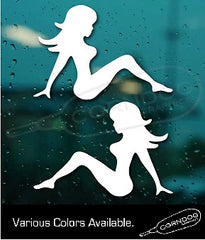 Trucker Mud Flap Girl VINYL STICKER, Die Cut Vinyl Decal