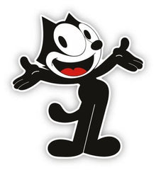 Felix the Cat Cartoon Comic Sticker For Windows, Cars, Trucks, Laptops, Etc