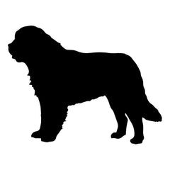 saint bernard vinyl dog decal black die cut vinyl sticker for cars trucks windows laptops