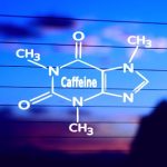 Caffeine Molecule Vinyl Decal