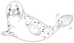 Seal Or Sea Lion On White Sticker Die Cut Vinyl Decal