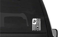 Semper Fi American Flag USMC Vinyl Die Cut Vinyl Decal/ Bumper For Windows, Cars, Trucks, Laptops, Etc.